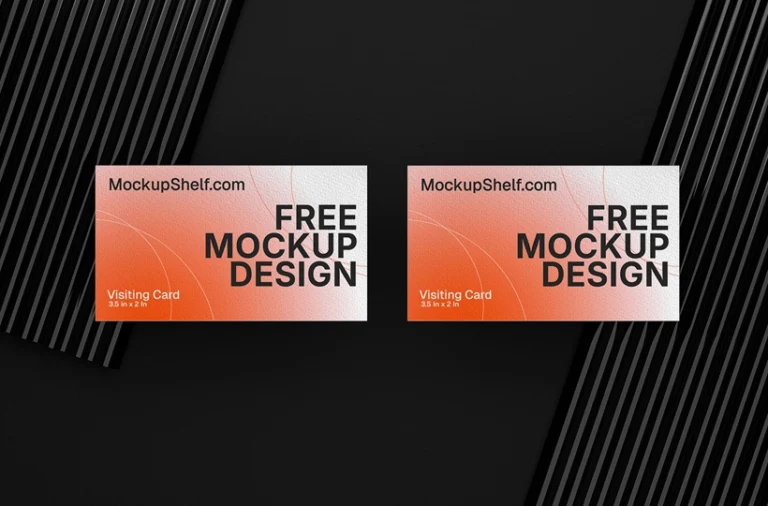 Free Modern Business Card Mockup