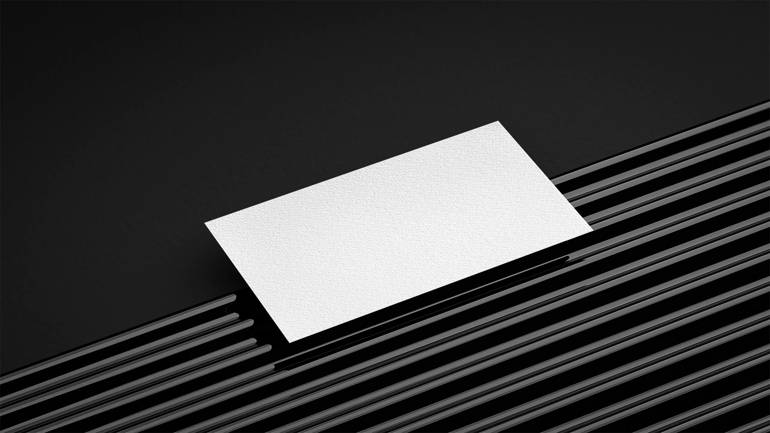 Free business card mockup PSD showing realistic front and back layout for branding and stationery design.