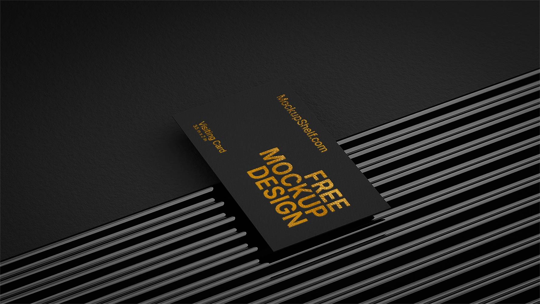 Free business card mockup PSD template with editable Smart Objects for branding, identity, and stationery designs.