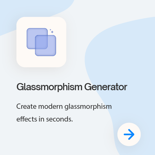 Free glassmorphism CSS generator tool for creating frosted glass UI effects