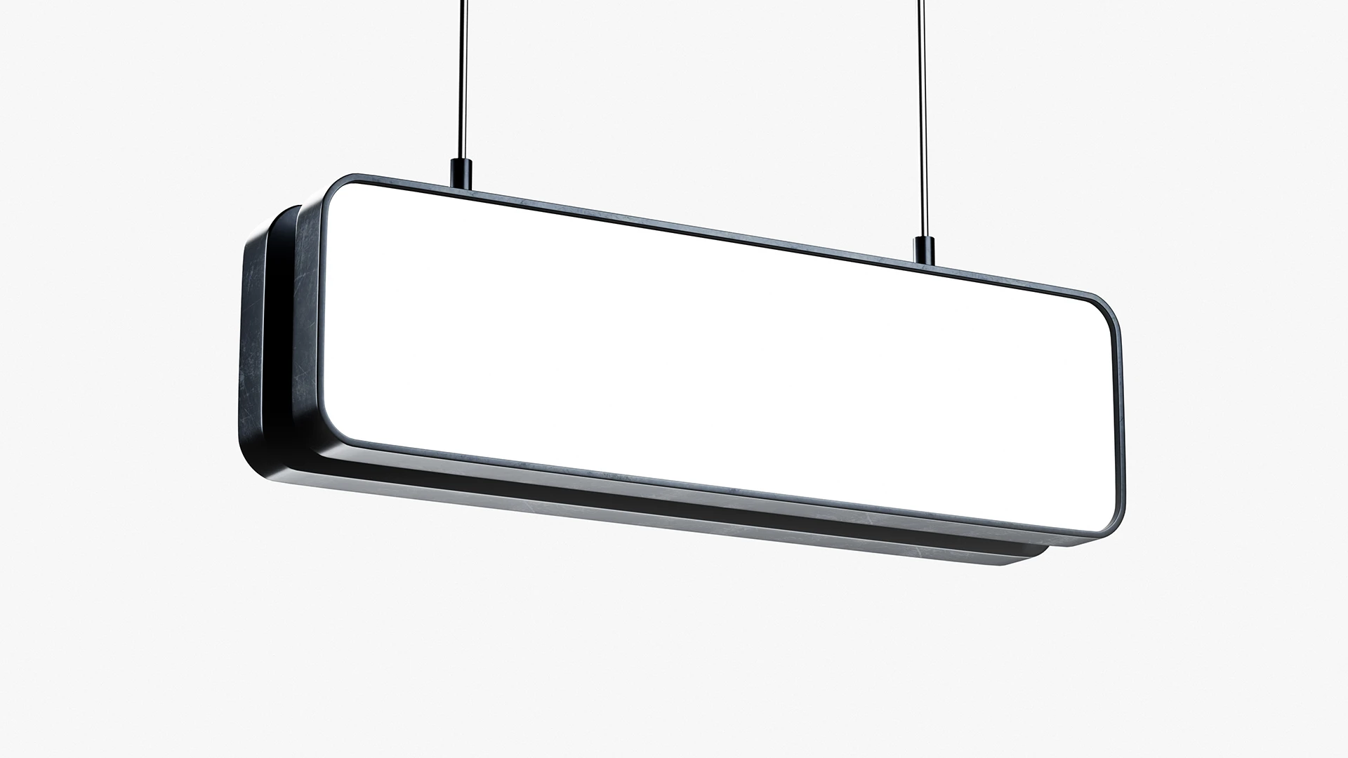 Blank digital signboard screen mockup