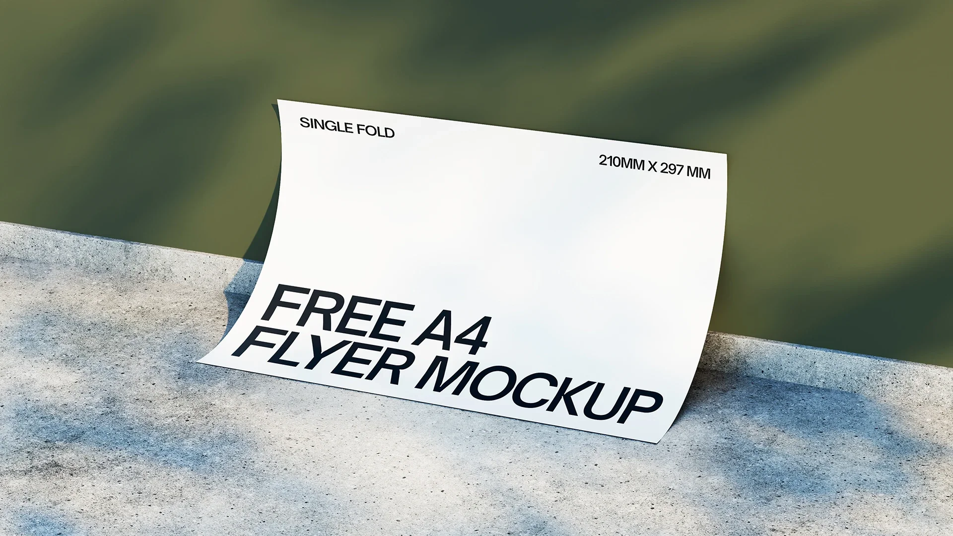 A4 Flyer Mockup Horizontal View Free A4 flyer mockup horizontal view