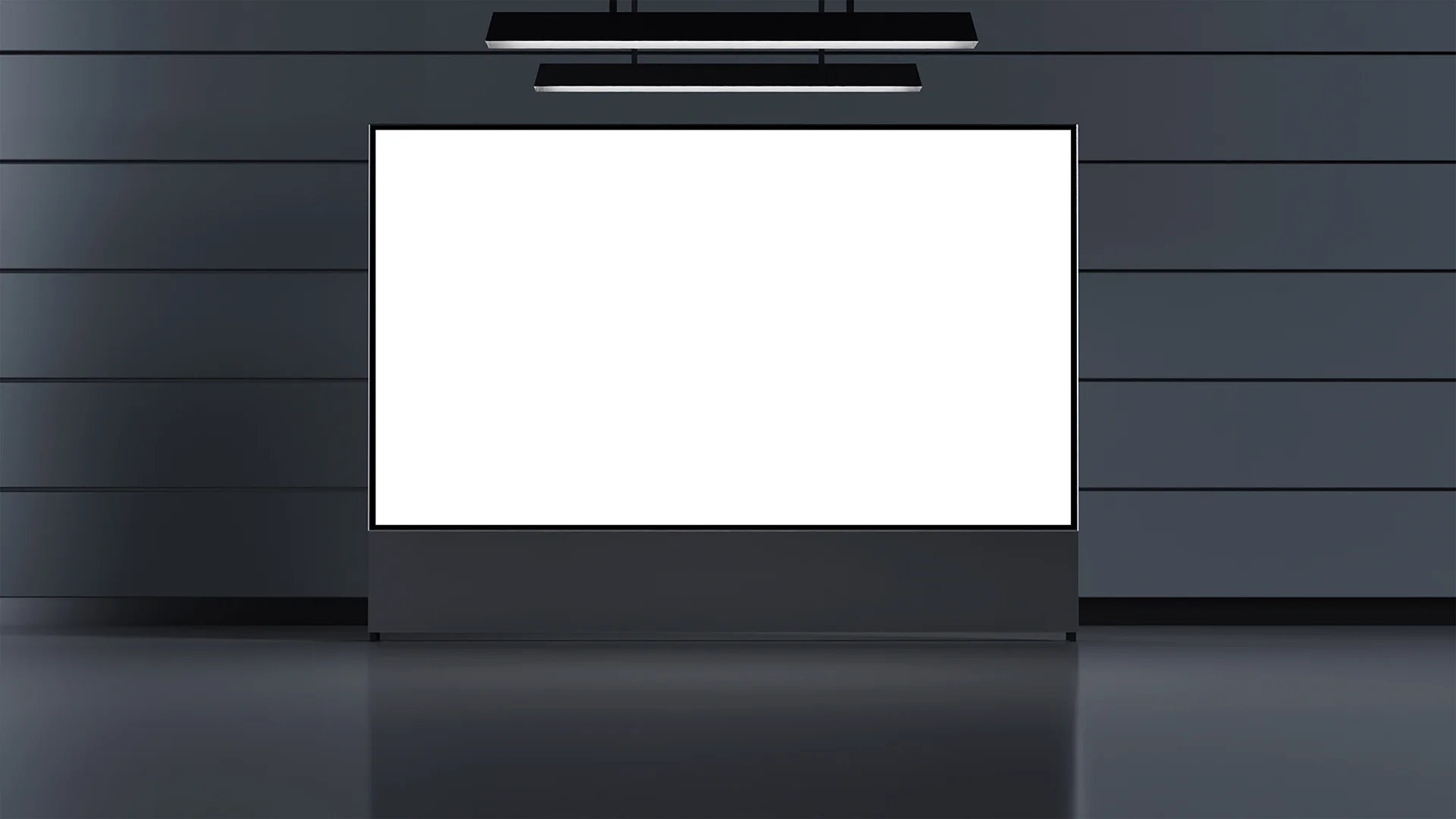 Blank modern billboard mockup screen