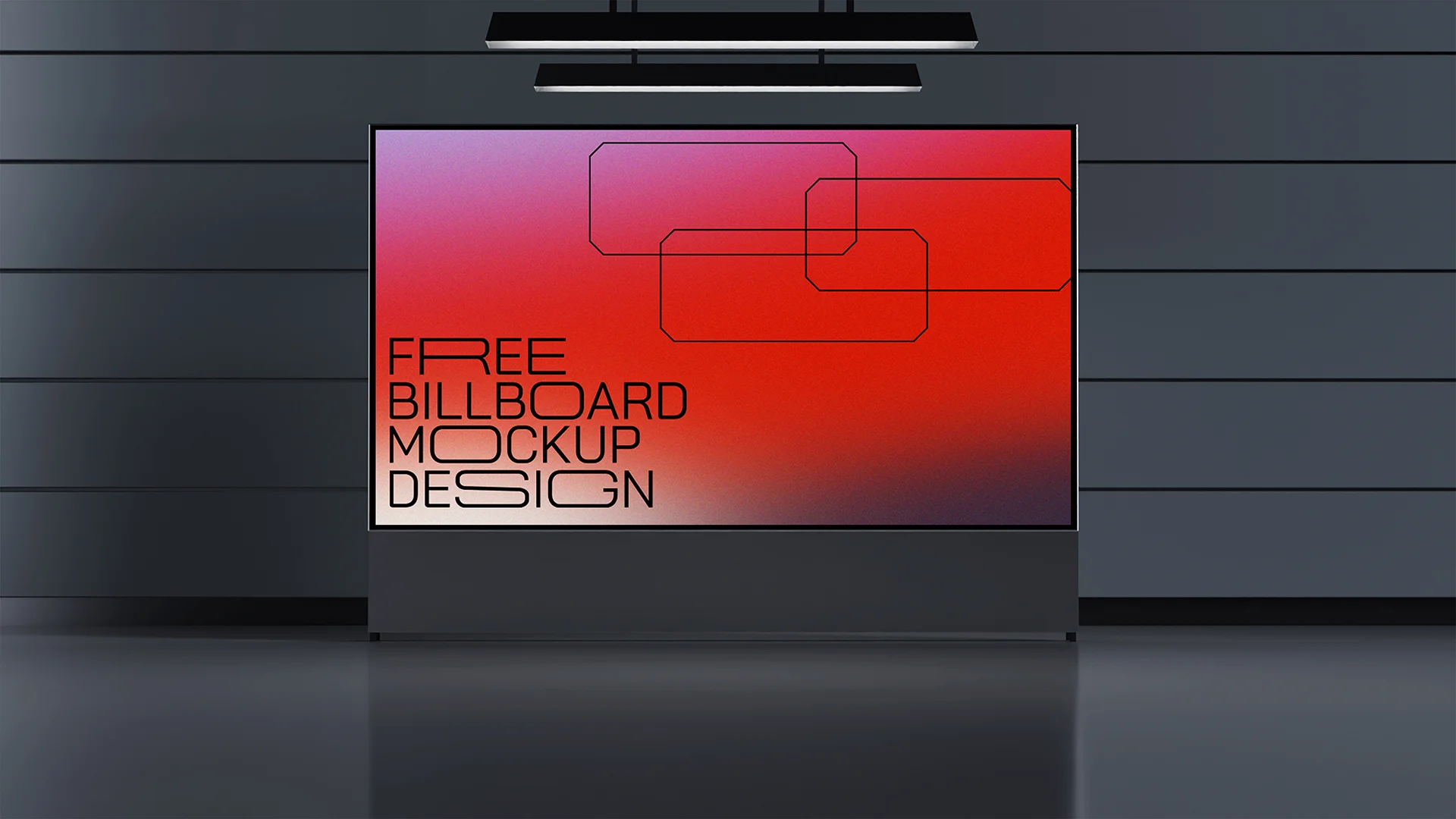 Modern Billboard Mockup Screen Modern billboard mockup screen