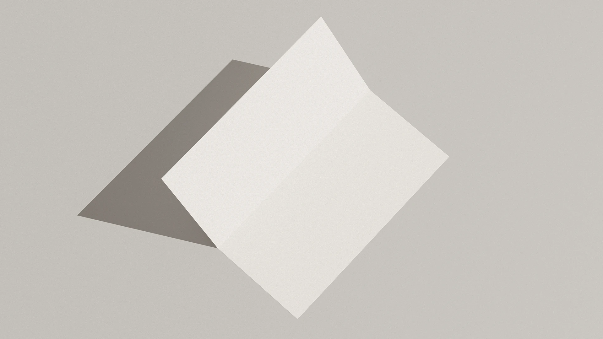 Blank DL bi fold flyer mockup on a flat surface