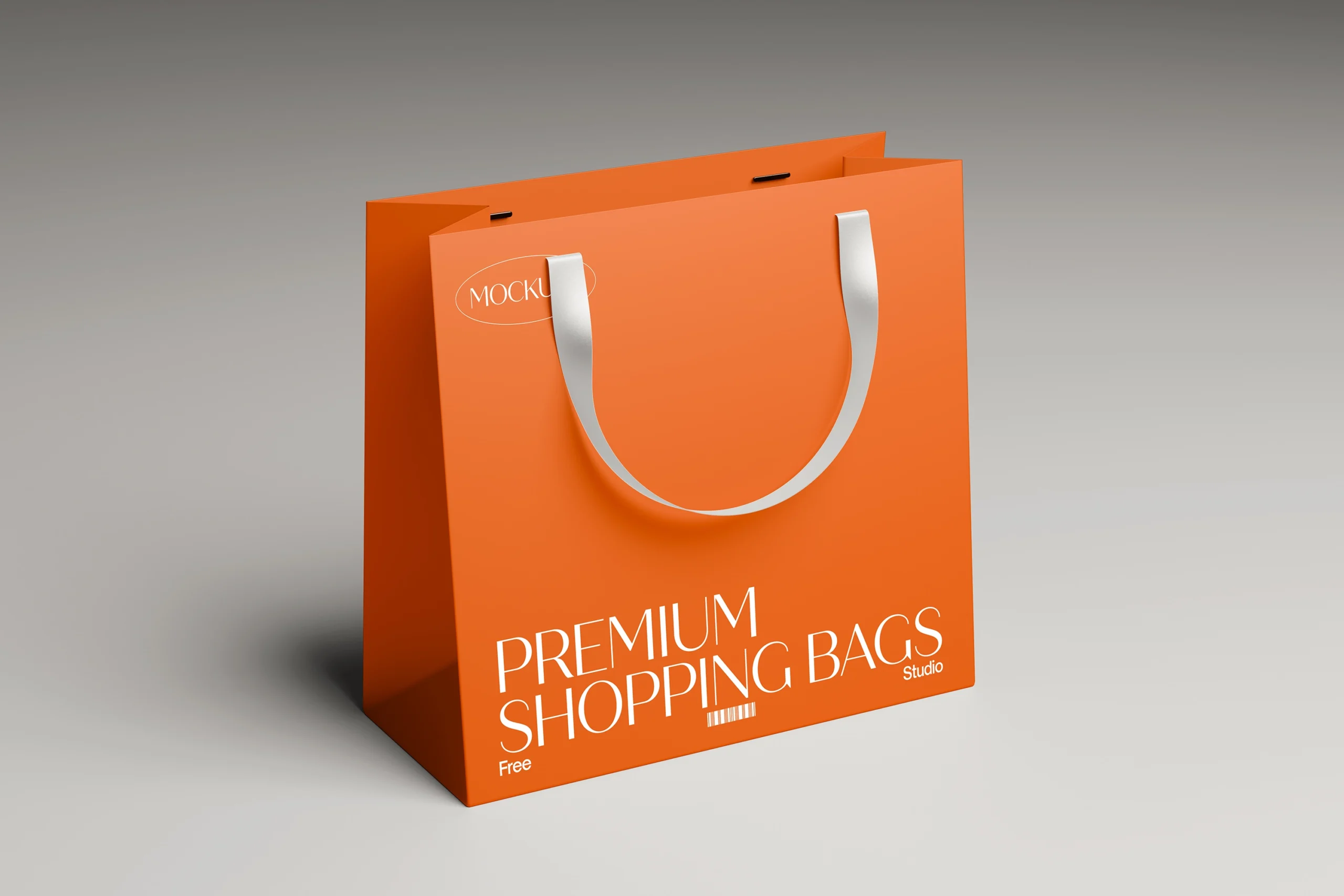 Premium Paper Shopping Bag Mockup With Design Premium paper shopping bag mockup with design