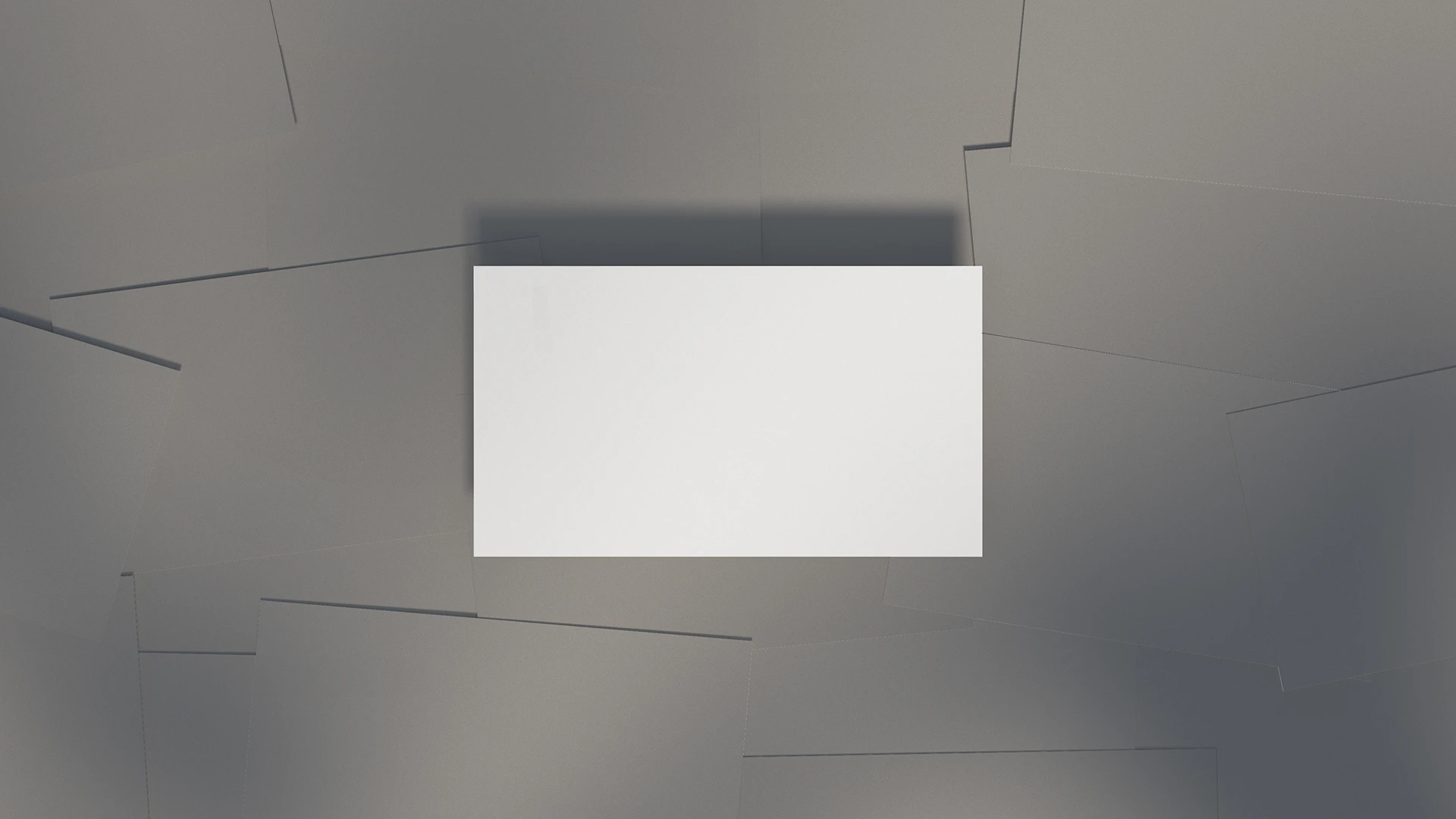 Blank scattered business card mockup