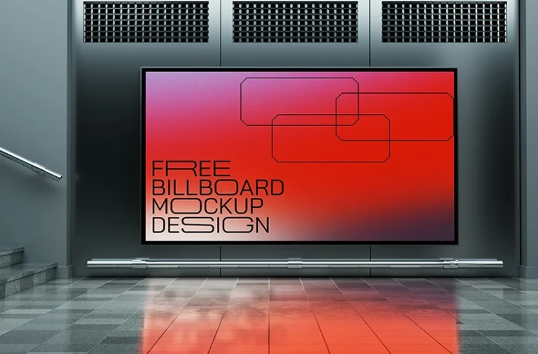 Subway display screen mockup