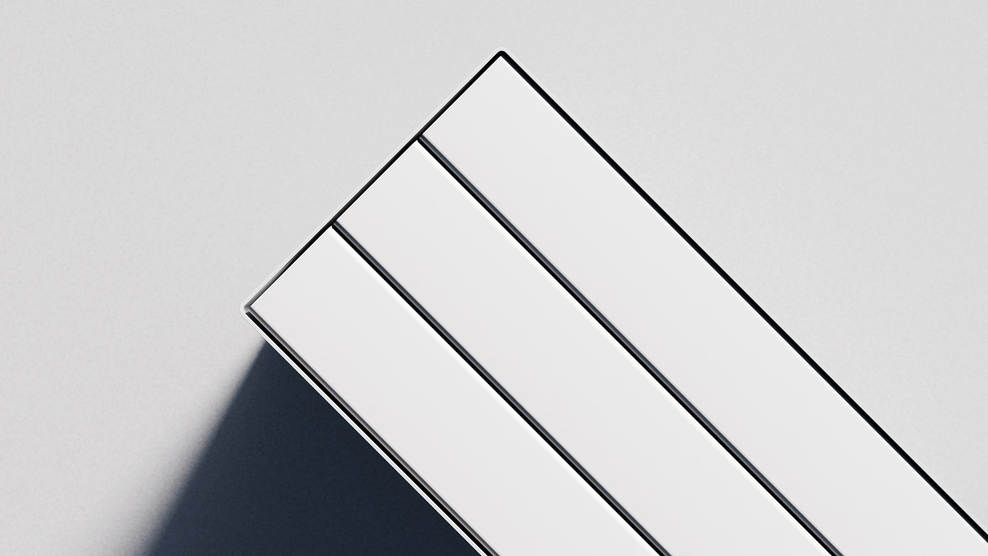 Blank three book box mockup