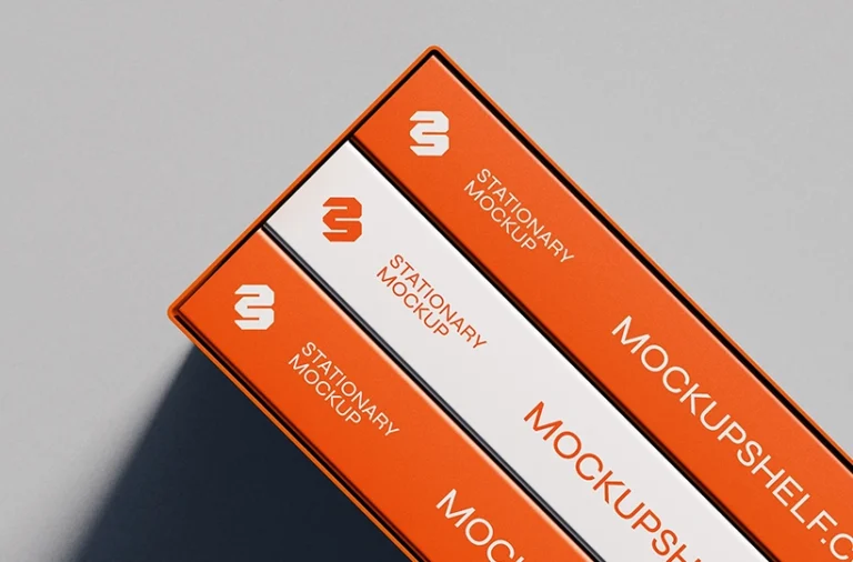 Three book box mockup preview