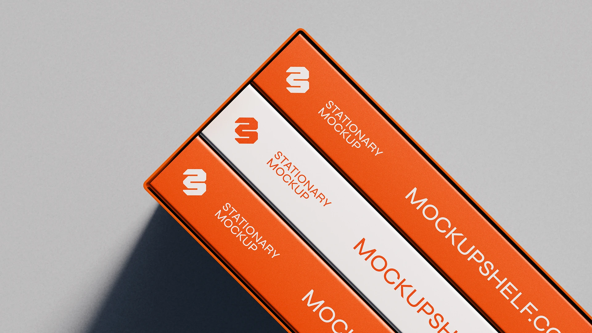 Three Book Box Mockup With Design Three book box mockup with design