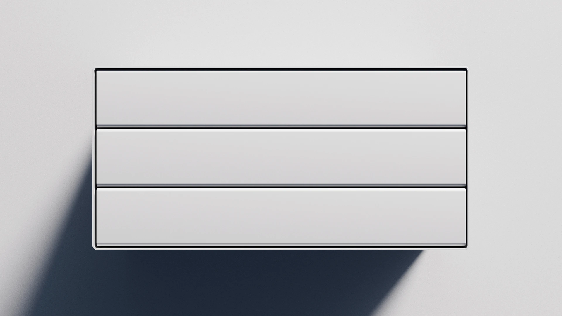 Blank three book box stationery mockup