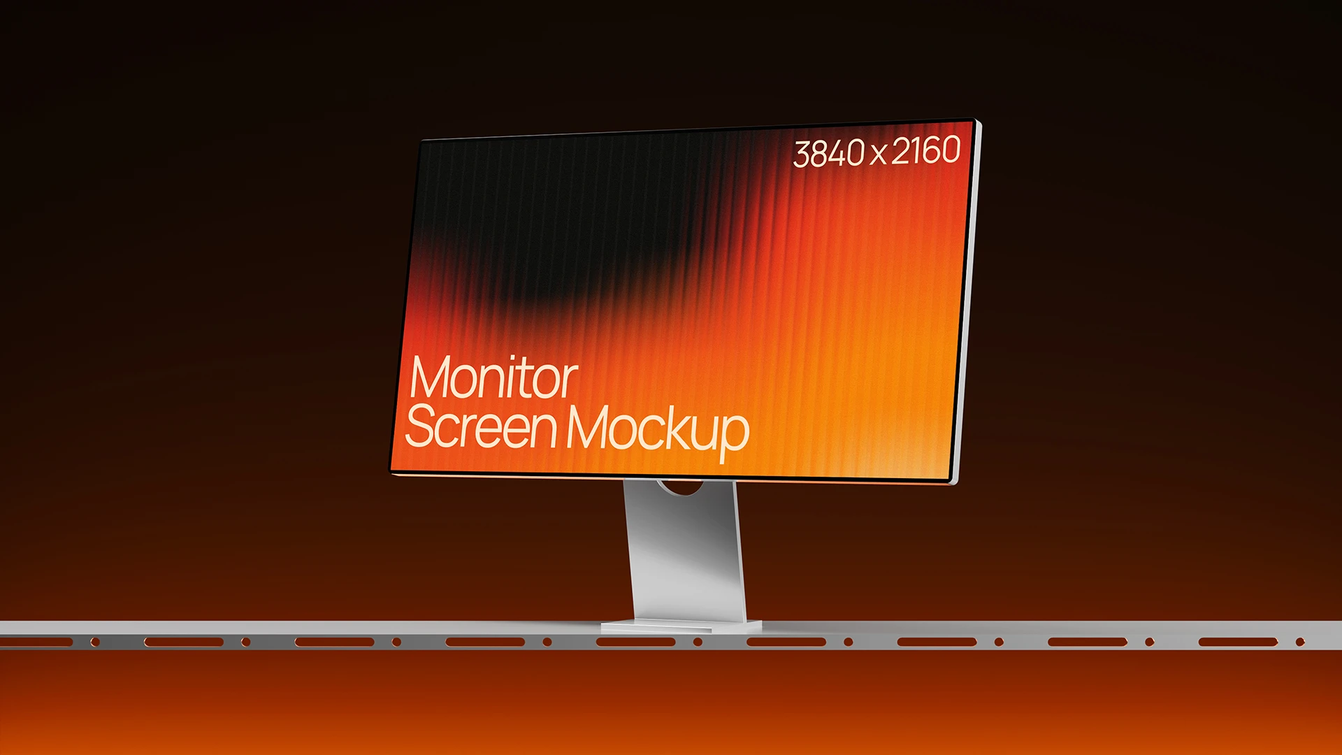 iMac Monitor Mockup With Design iMac monitor mockup with screen design