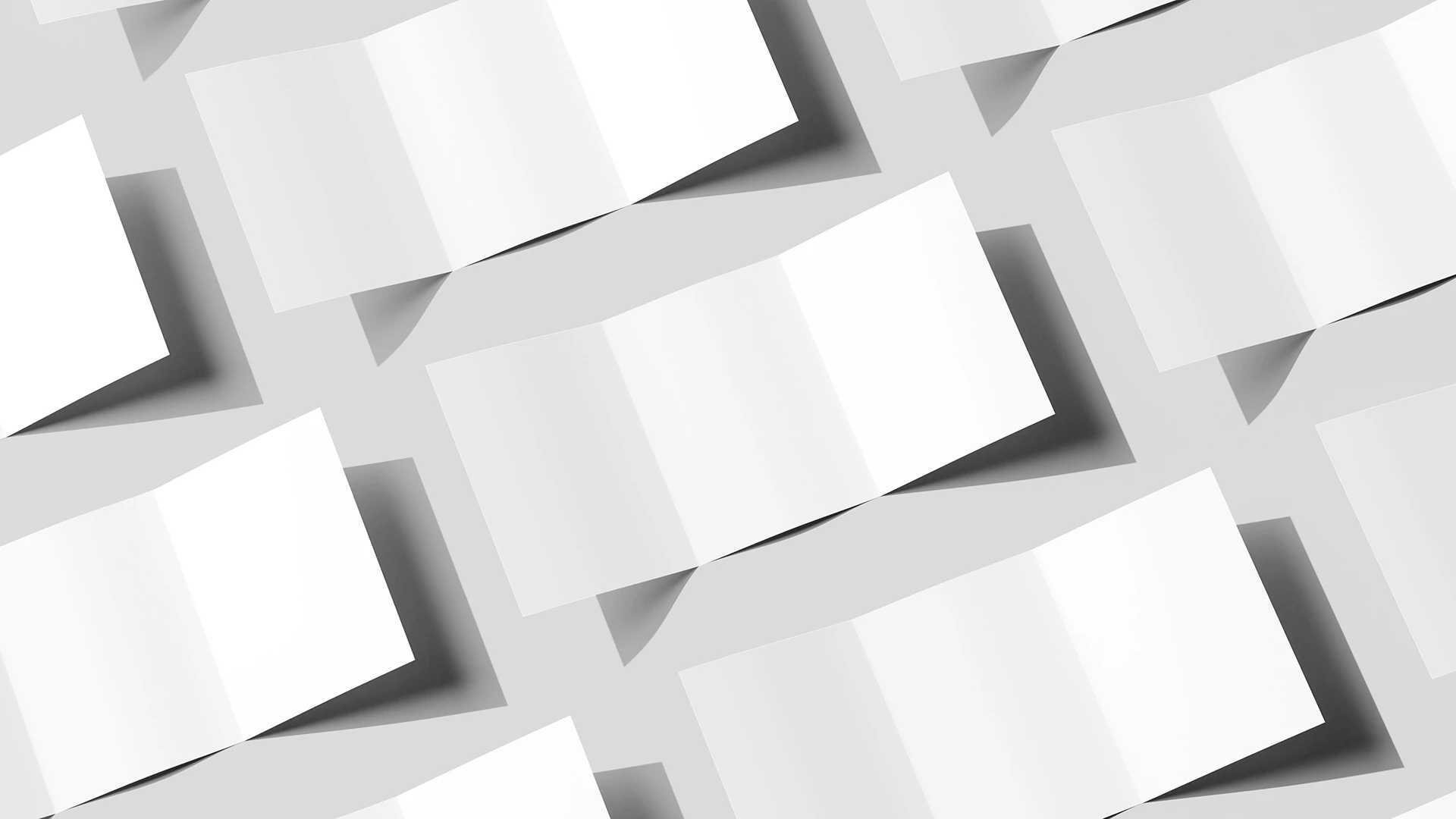 Blank Tri Fold A6 flyer mockup